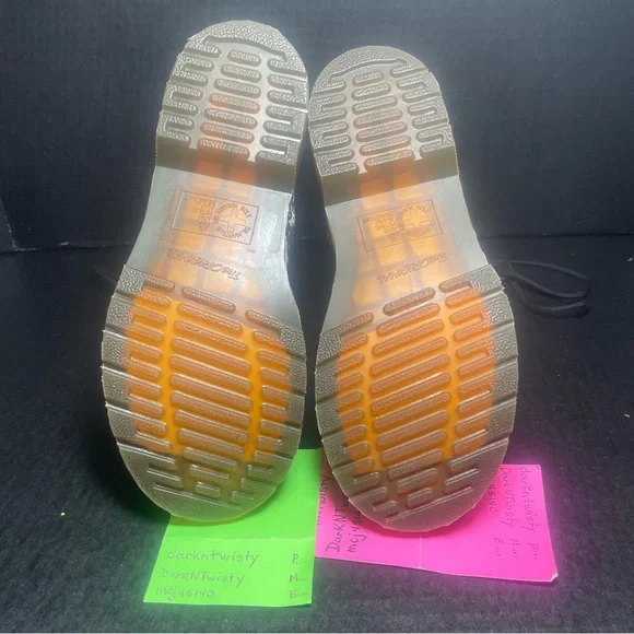 Dr Martens White/Black Flocked Damask 14 Eyelet UK 3 US 5 - Picture 8 of 16